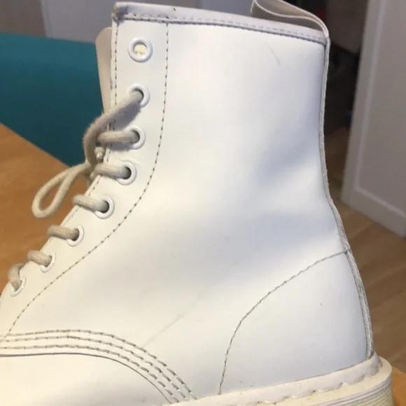 All white matte doc martens - Picture 10 of 11